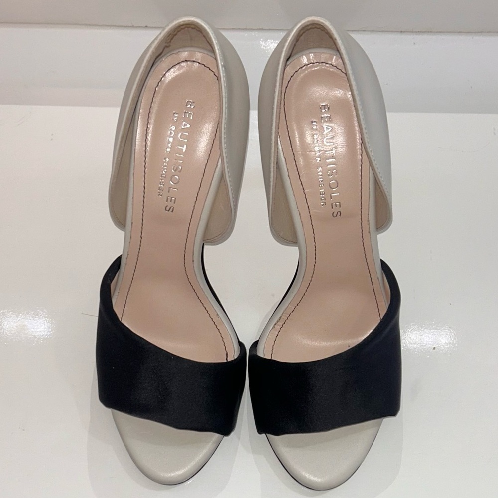 BEAUTIISOLES by ROSSIE SHREIBER OPEN TOE HEELS